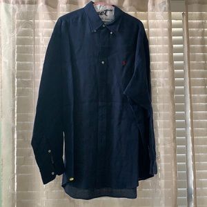 Ralph Lauren Linen button down shirt men’s